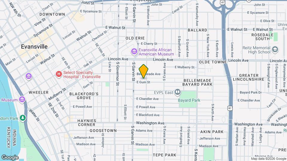 630 E Gum St Map and Location Details