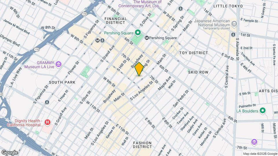 732 S Spring St Map and Location Details