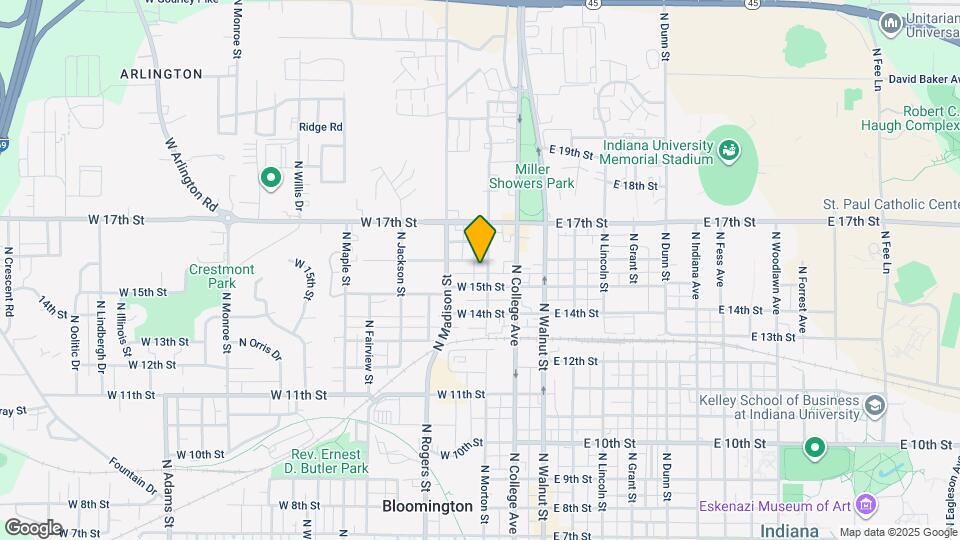 1105 N Woodburn Ave Map and Location Details