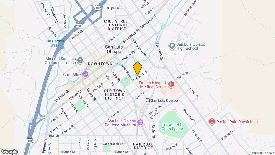 1128 Buchon St Mapa y Detalles de la Ubicación