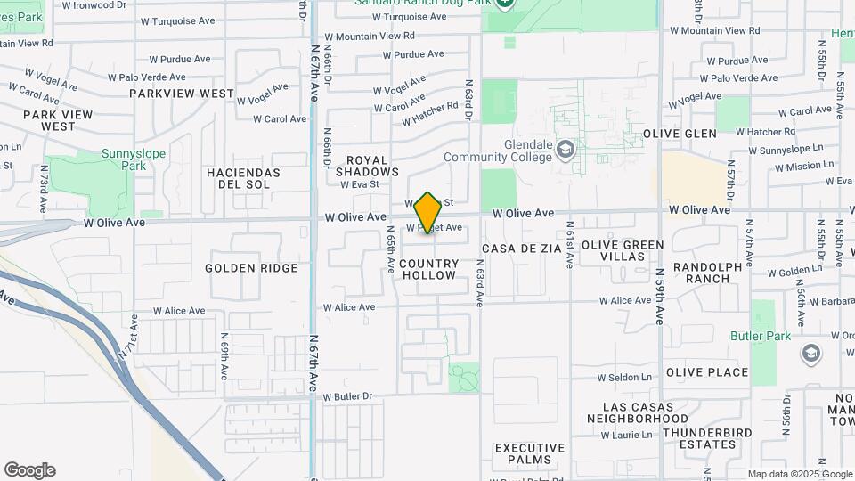 6410 W Townley Ave Map and Location Details