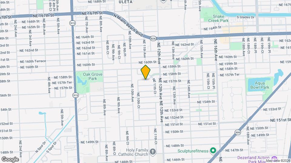1096 NE 157th Ter Map and Location Details
