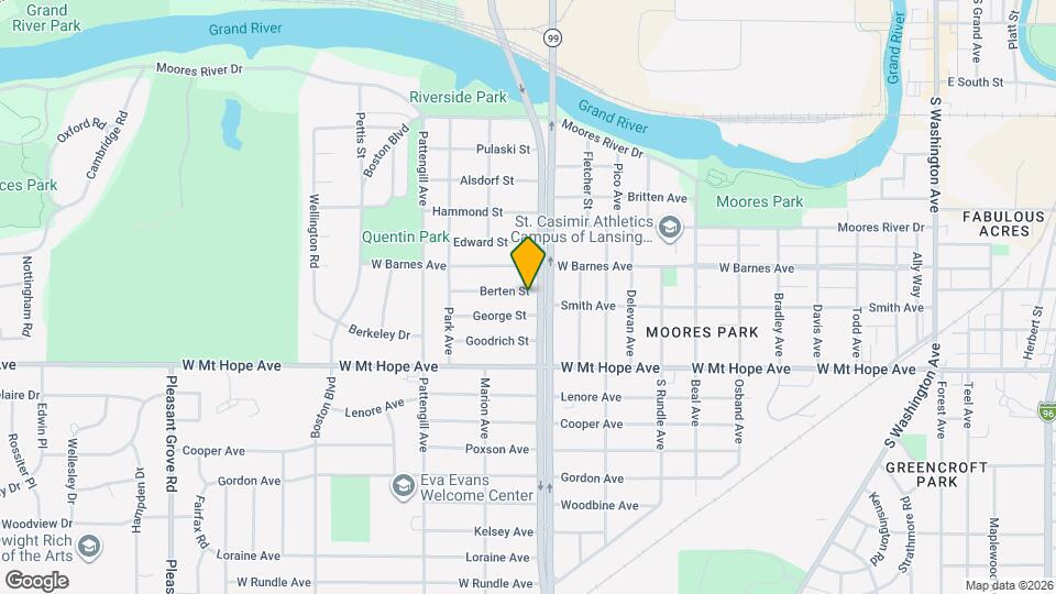 1117 Berten St Map and Location Details