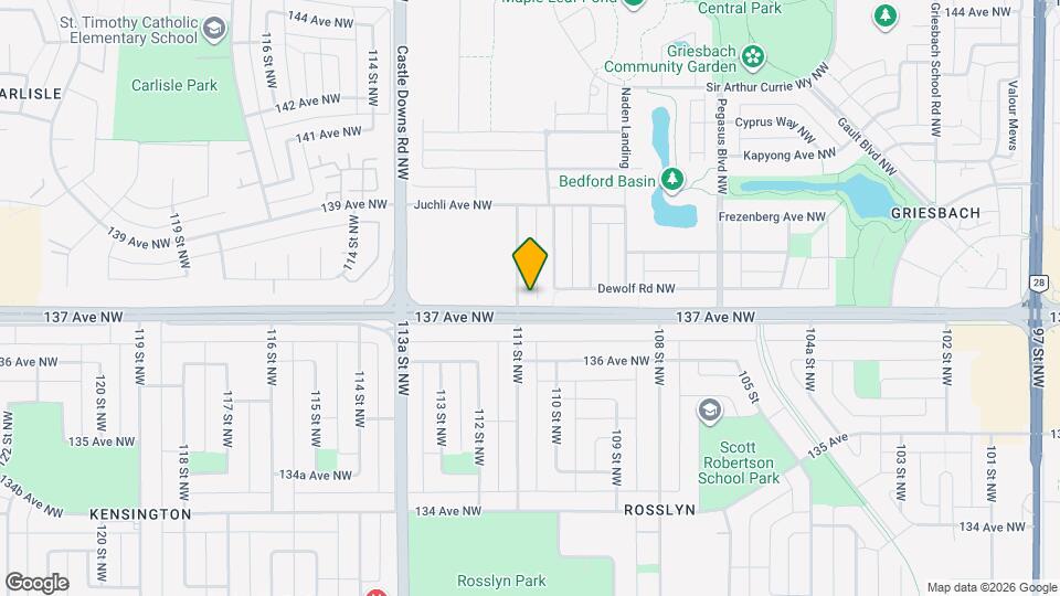 5309 Admiral Girouard St NW Map and Location Details