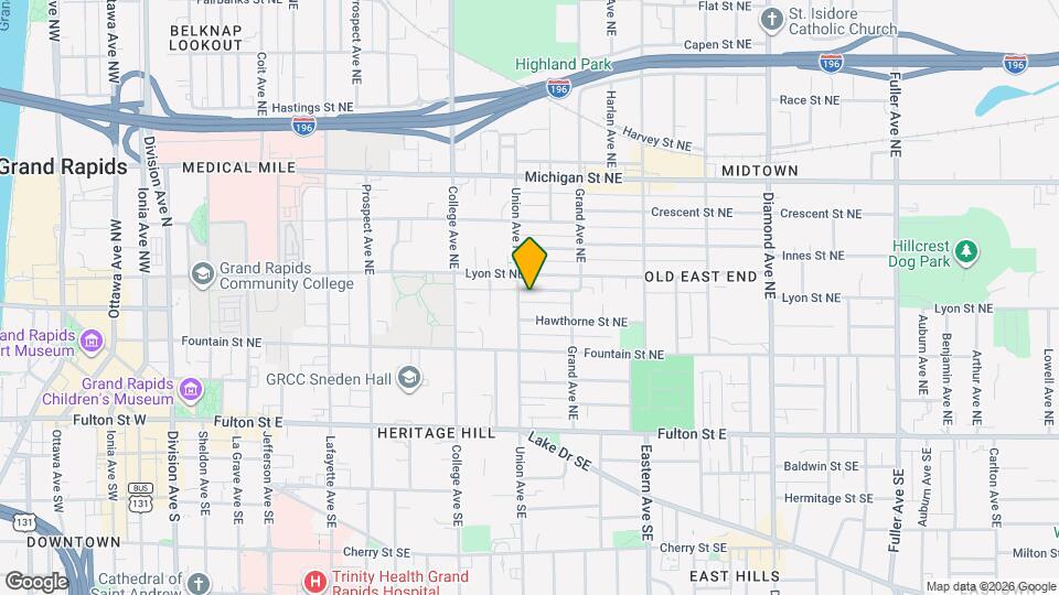 610 Parkwood St NE, Unit Apt 2 Map and Location Details