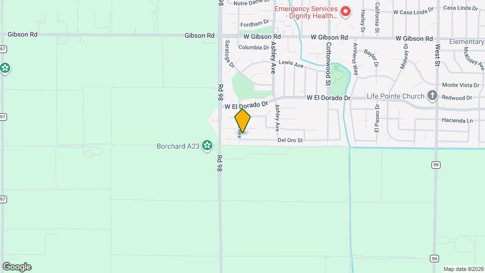 854 Del Oro St Map and Location Details