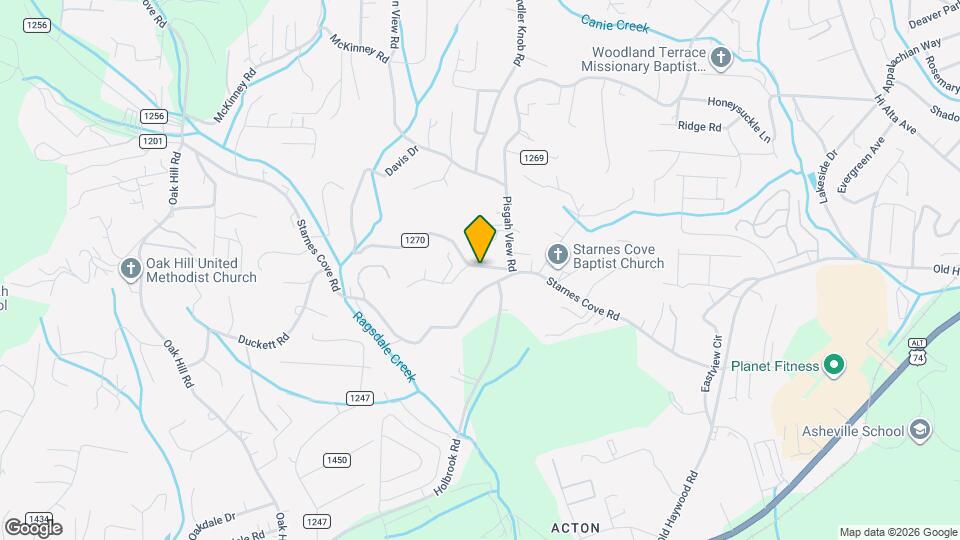 12 Old Starnes Cove Rd Map and Location Details