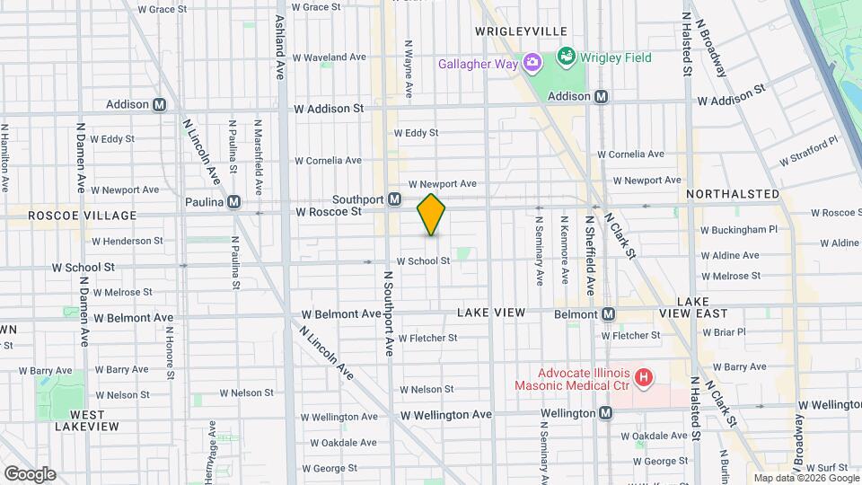 3320 N Lakewood Ave, Unit 2 Map and Location Details