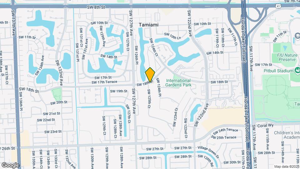 1825 SW 125th Ct Map and Location Details