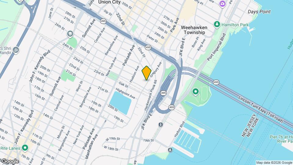 522 Gregory Ave Map and Location Details