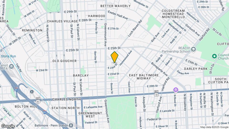 716 E 23rd St Map and Location Details