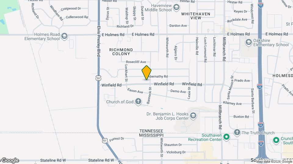 1360 Winfield Rd Map and Location Details