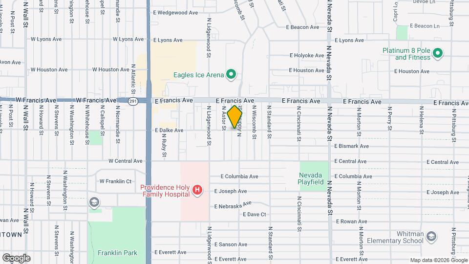 428 E Dalke Ave Map and Location Details