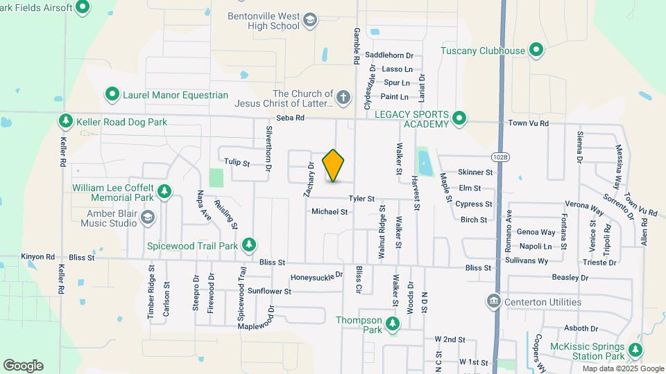 815 Vly Oaks Ln Map and Location Details
