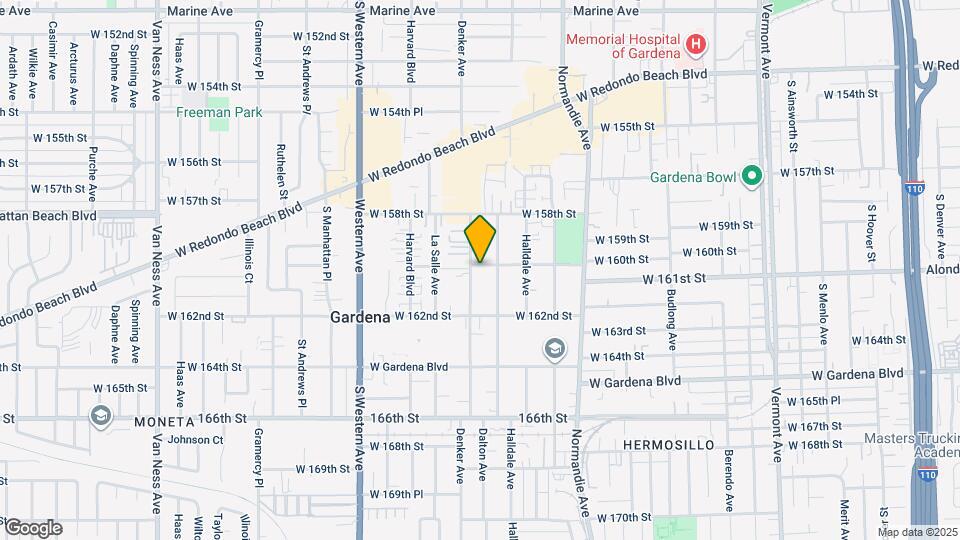1560 W 160th St Mapa y Detalles de la Ubicación