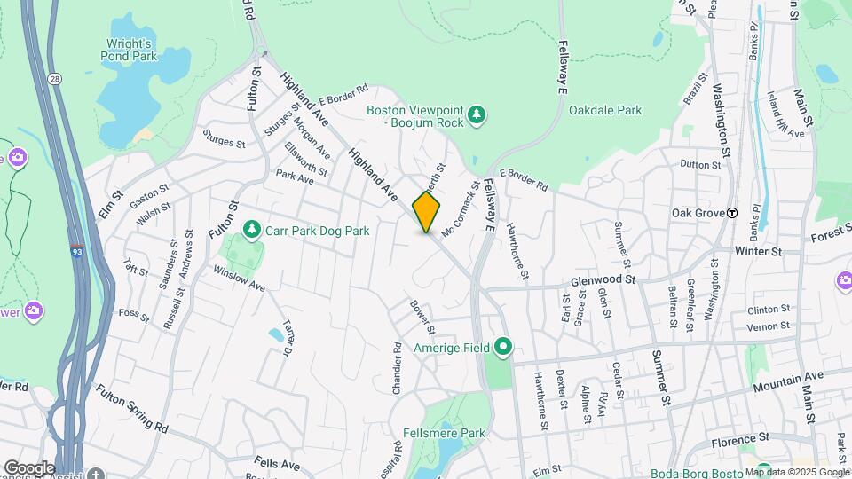 722 Highland Ave Map and Location Details