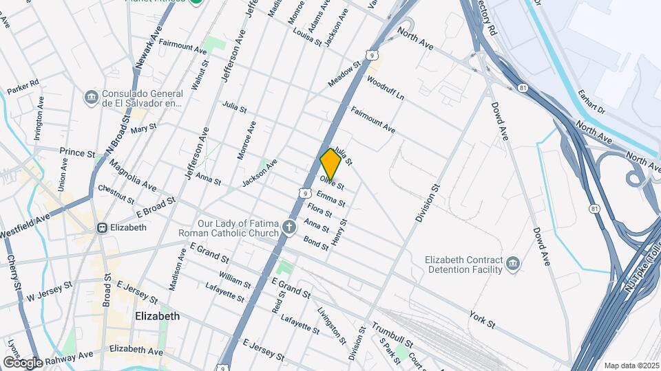 932 Olive St Map and Location Details