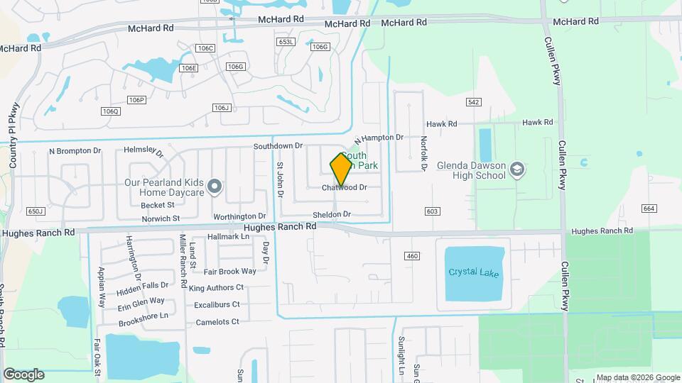 3606 Chatwood Dr Map and Location Details