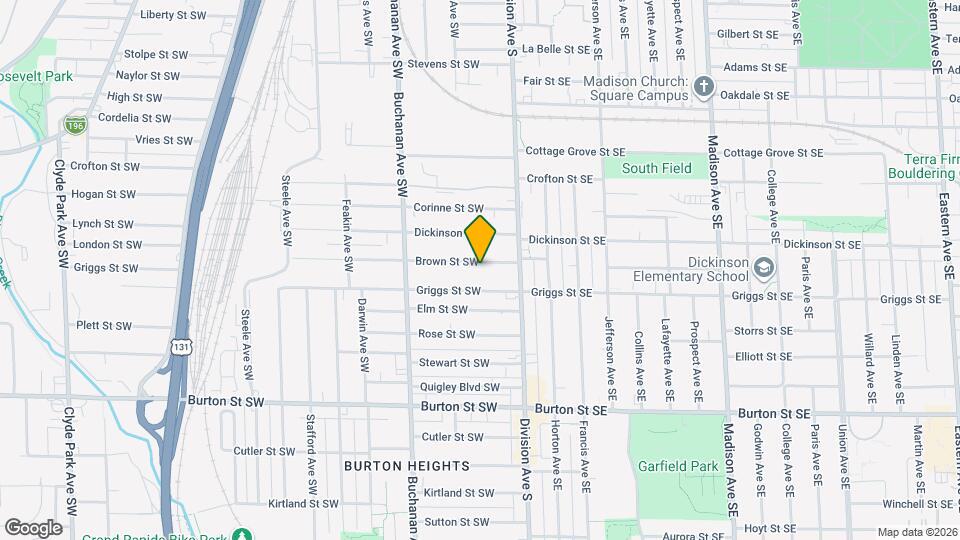 44 Brown St SW Map and Location Details