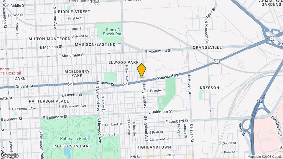 400 N Highland Ave Map and Location Details