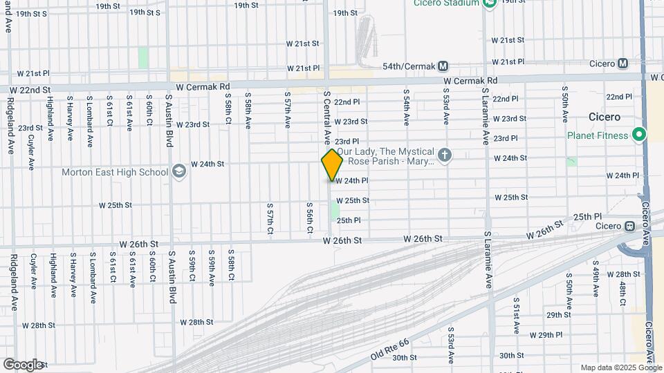 2433 S Central Ave Map and Location Details