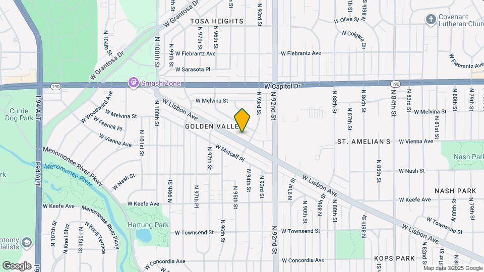 9424 W Lisbon Ave Map and Location Details
