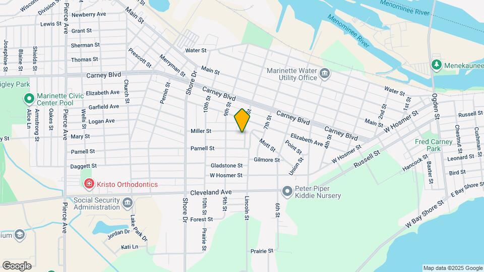801 Miller St, Unit Basement Apartment Map and Location Details