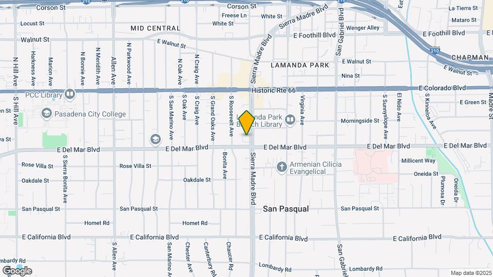191 S Sierra Madre Blvd Map and Location Details