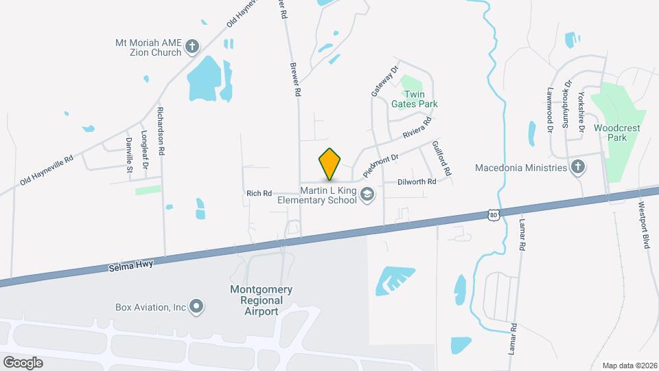 4129 Piedmont Dr Mapa y Detalles de la Ubicación