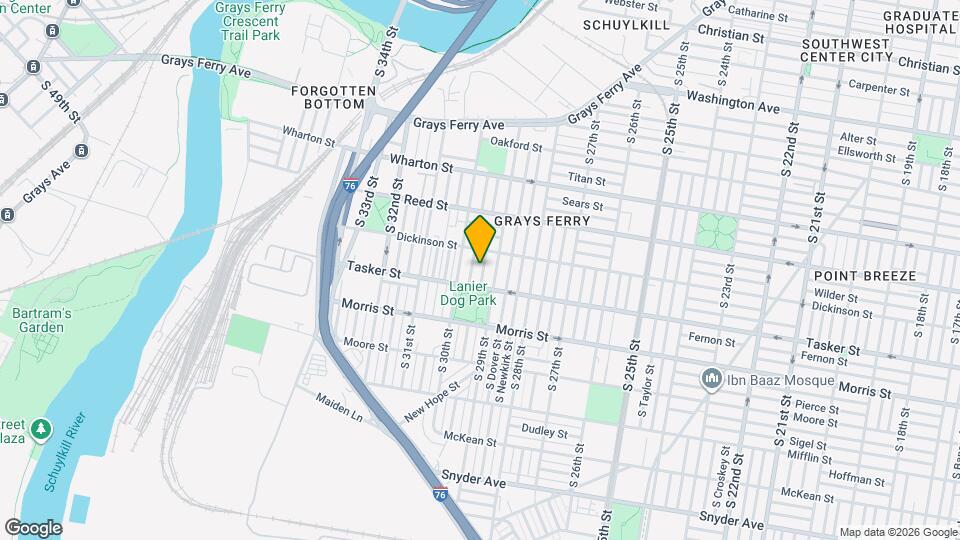 1528 S Hollywood St Map and Location Details