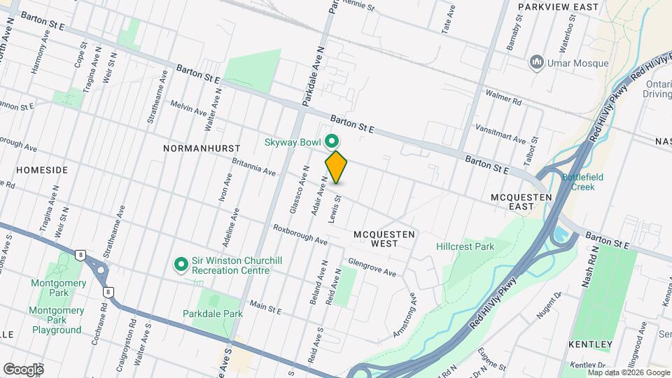 687 Britannia Ave Map and Location Details