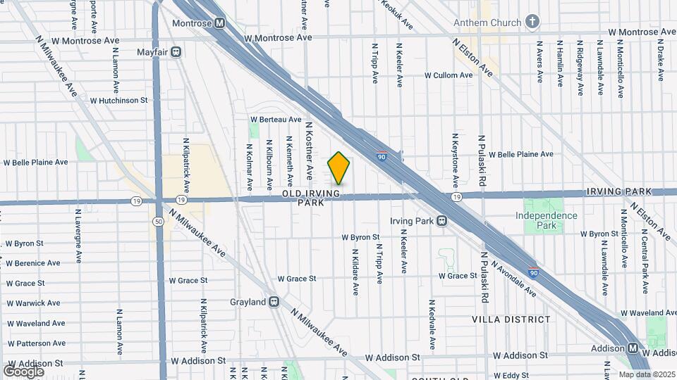 4011 N Lowell Ave, Unit 3 Map and Location Details