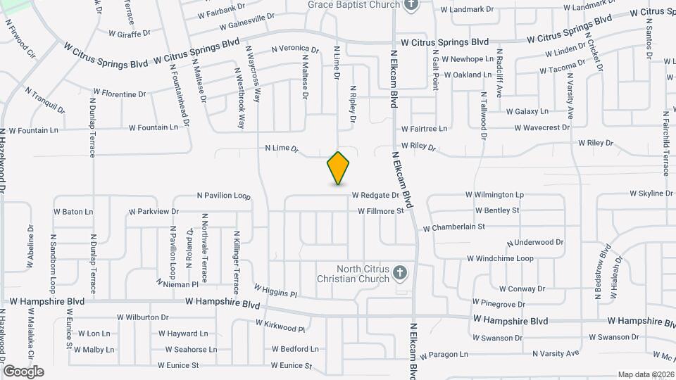 2885 W Redgate Dr Map and Location Details