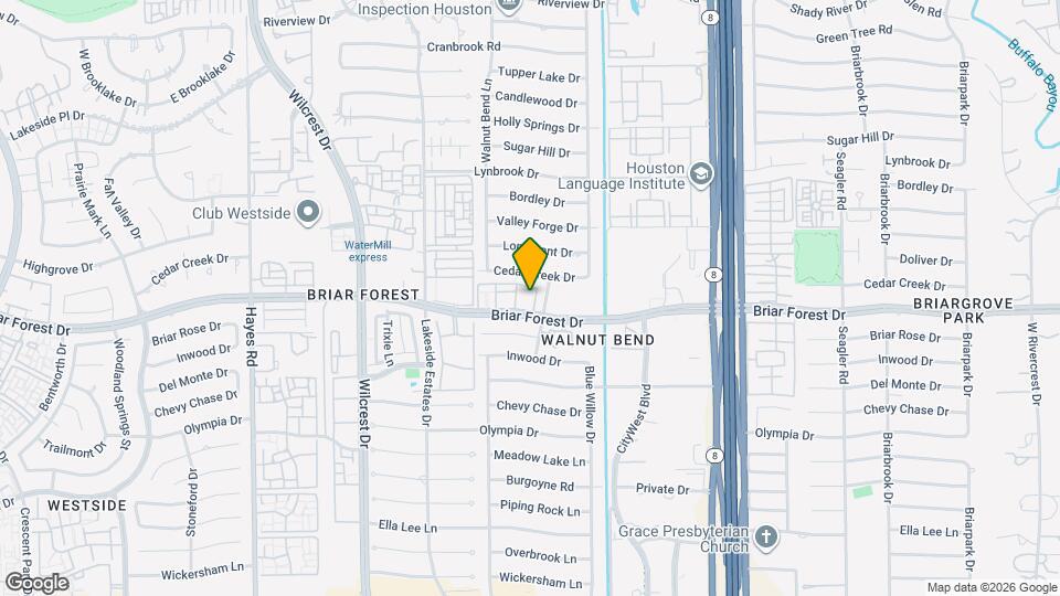 10720 Briar Forest Dr Map and Location Details