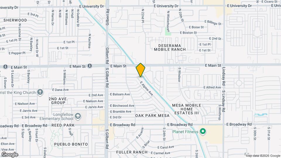 2254 E Alpine Ave Map and Location Details