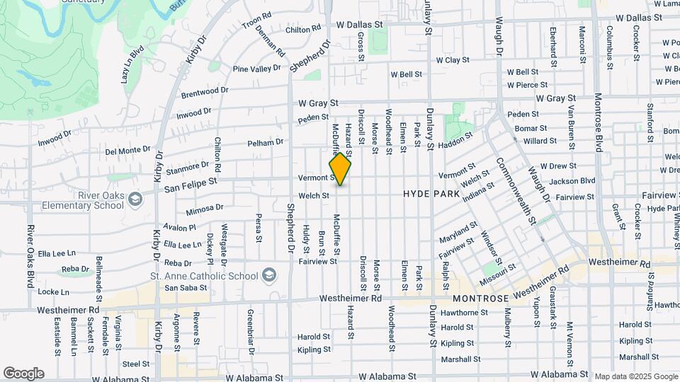 1923 McDuffie St Map and Location Details