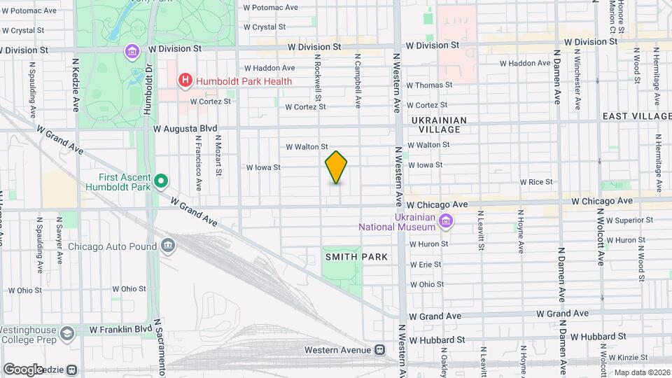 824 N Maplewood Ave Map and Location Details