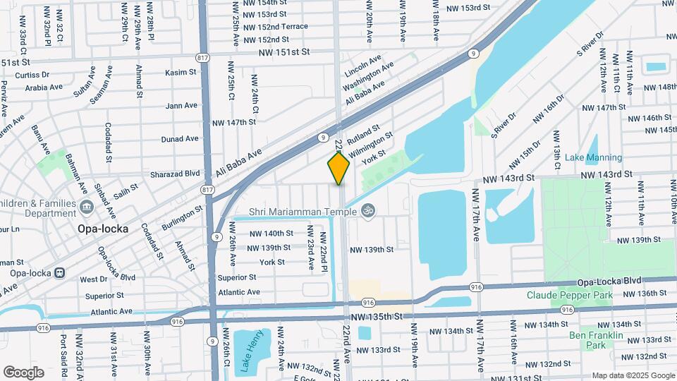 14250 NW 22nd Ave Map and Location Details