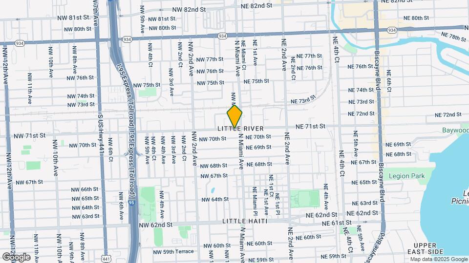 10 NW 71st St-Unit -Rear Map and Location Details