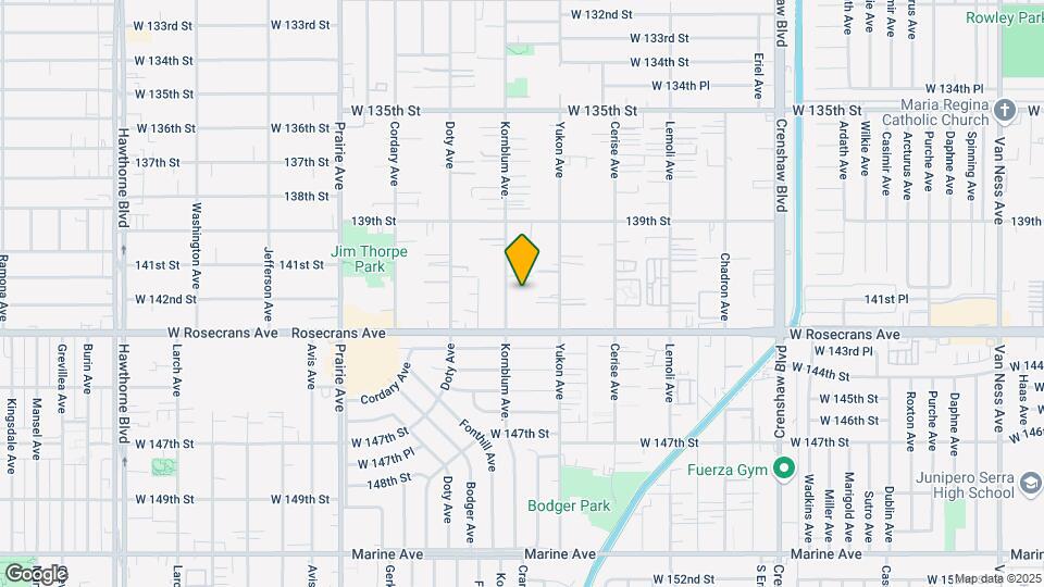 14102 Kornblum Ave Mapa y Detalles de la Ubicación