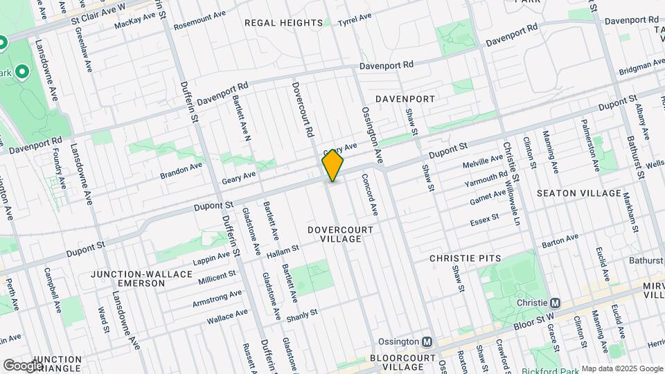1085 Dovercourt Rd Map and Location Details