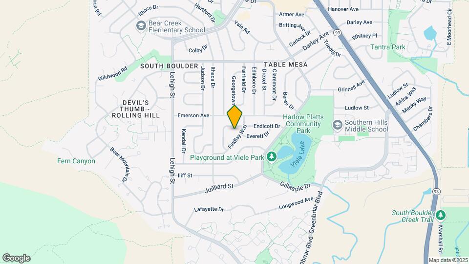 1445 Findlay Way Map and Location Details