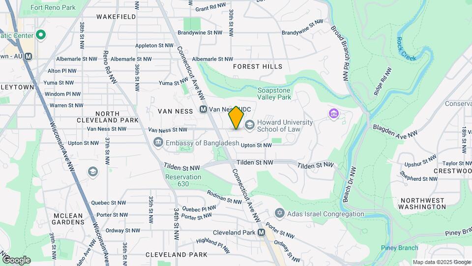 2950 Van Ness St NW Map and Location Details