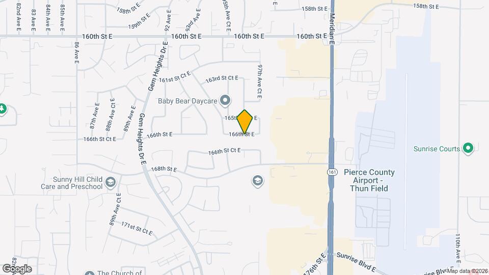 9602 166th St E Map and Location Details