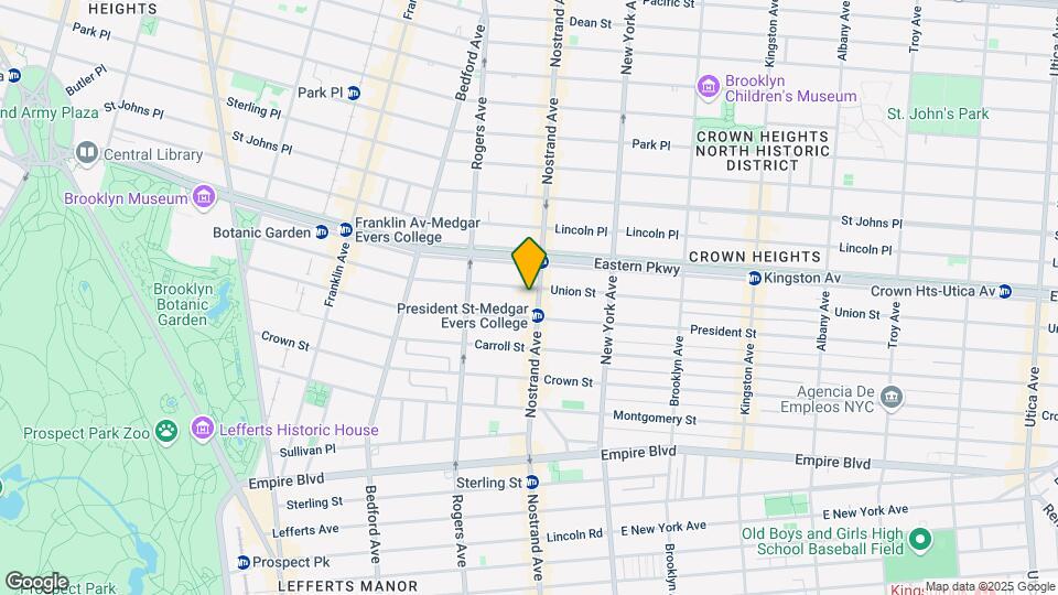 856 Nostrand Ave Map and Location Details
