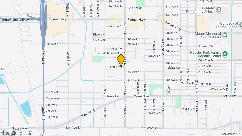 2909 Tarpey Ave Mapa y Detalles de la Ubicación
