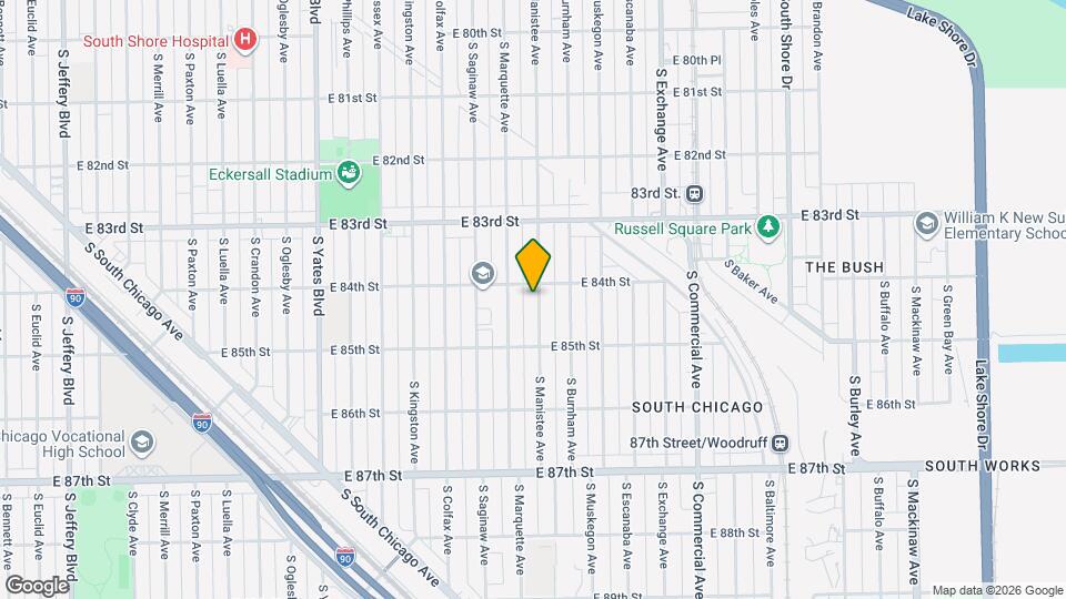 8412 S Manistee Ave, Unit Apt 2 Map and Location Details
