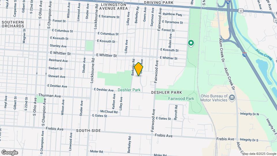 1275 Geers Ave Map and Location Details