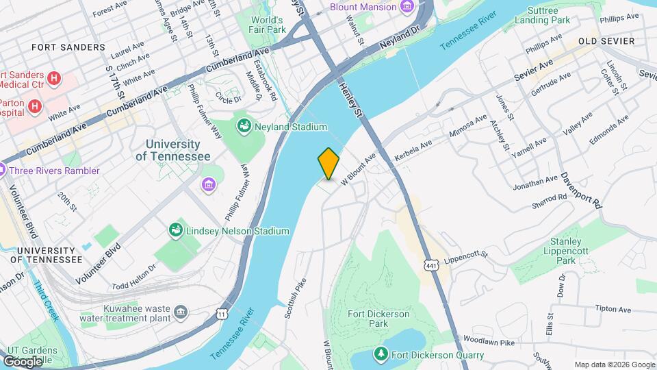 Villas Knoxville Mapa y Detalles de la Ubicación