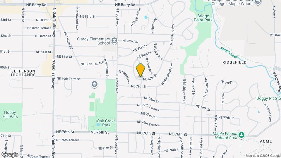 1400 NE 80th St Map and Location Details